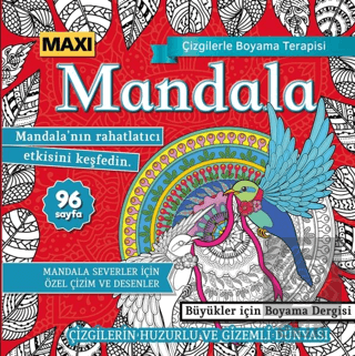 Maxi Mandala Çizgilerle Boyama Terapisi 12