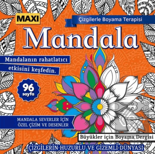 Maxi Mandala Çizgilerle Boyama Terapisi 15 Bertan Kodamanoğlu Maxi Yay