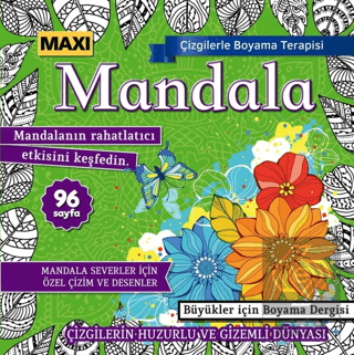 Maxi Mandala Çizgilerle Boyama Terapisi 16