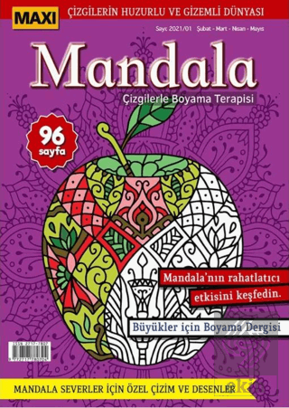Maxi Mandala Çizgilerle Boyama Terapisi 3