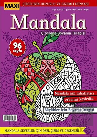 Maxi Mandala Çizgilerle Boyama Terapisi 3