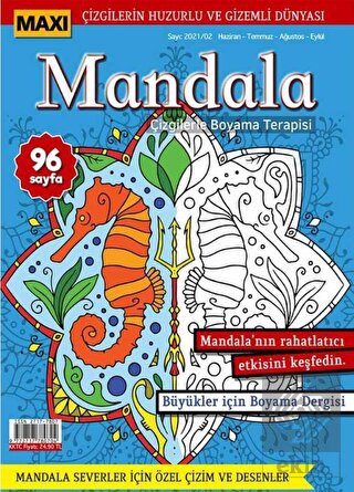 Maxi Mandala Çizgilerle Boyama Terapisi 4