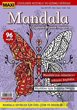 Maxi Mandala Çizgilerle Boyama Terapisi 5
