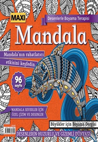 Maxi Mandala Desenlerle Boyama Terapisi 10