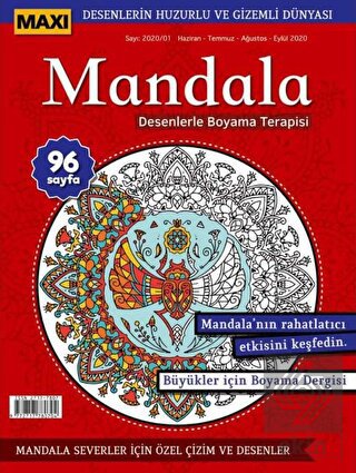 Maxi Mandala Desenlerle Boyama Terapisi 1