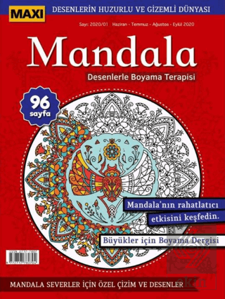 Maxi Mandala Desenlerle Boyama Terapisi 1