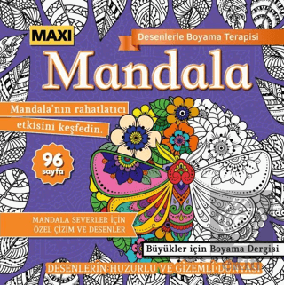 Maxi Mandala Desenlerle Boyama Terapisi 12