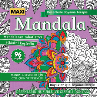 Maxi Mandala Desenlerle Boyama Terapisi 15