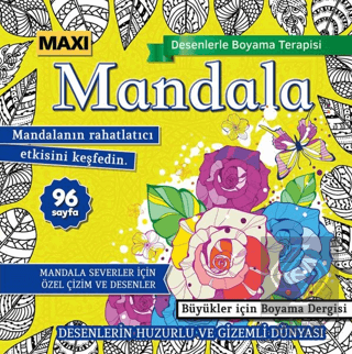 Maxi Mandala Desenlerle Boyama Terapisi 16