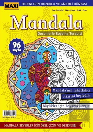 Maxi Mandala Desenlerle Boyama Terapisi 2