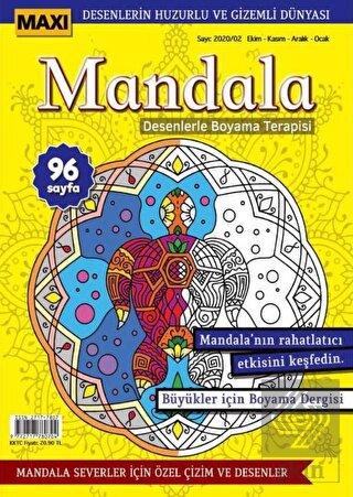 Maxi Mandala Desenlerle Boyama Terapisi 2