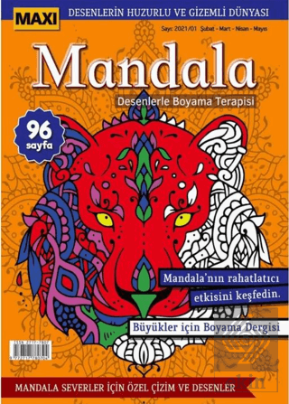 Maxi Mandala Desenlerle Boyama Terapisi 3