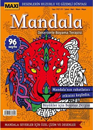Maxi Mandala Desenlerle Boyama Terapisi 3