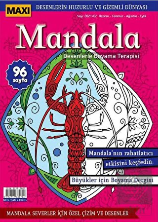 Maxi Mandala Desenlerle Boyama Terapisi 4