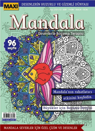 Maxi Mandala Desenlerle Boyama Terapisi 5