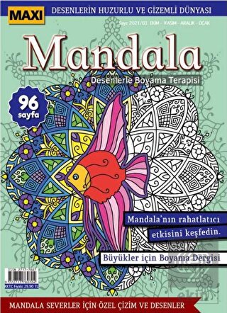 Maxi Mandala Desenlerle Boyama Terapisi 5