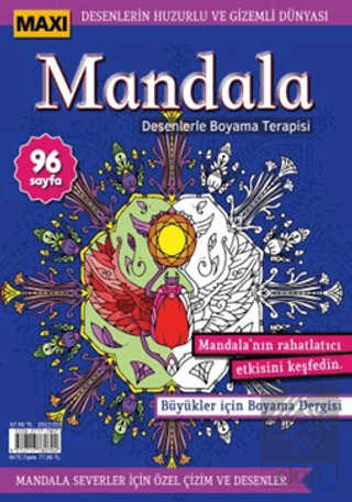 Maxi Mandala Desenlerle Boyama Terapisi 8