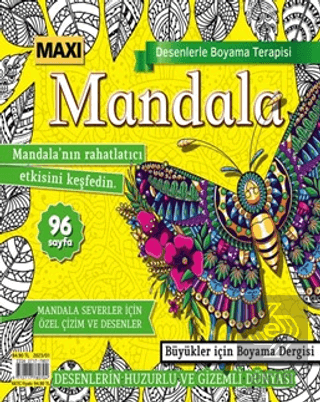 Maxi Mandala Desenlerle Boyama Terapisi 9