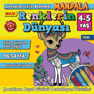 Maxi Renklerin Dünyası Çocuklar İçin Boyama 11