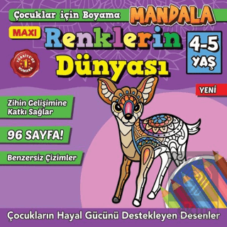 Maxi Renklerin Dünyası Çocuklar İçin Boyama 7