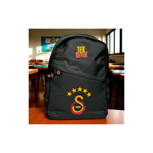 Me Çanta Galatasaray 5 Yıldız Detaylı Siyah Sırt Çantası