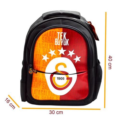 Me Çanta Galatasaray 5 Yıldız Tek Büyük Suni Deri Okul Çantası