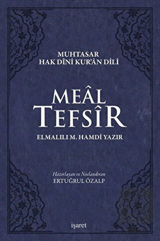 Meal Tefsir - Muhtasar Hak Dini Kur'an Dili (Mavi