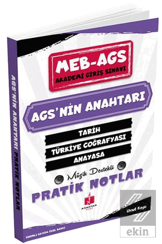 MEB AGS 2026 AGSnin Anahtarı Hafıza Teknikleriyle Müzik Destekli Pratik Notlar Tarih, Türkiye Coğrafyası ve Anayasa