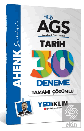 MEB AGS Ahenk Tarih Tamamı Çözümlü 30 Deneme