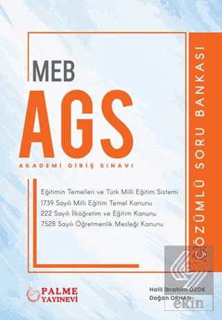 MEB AGS Eğitim Temelleri ve Türk Milli Eğitim Sistemi Çözümlü Mevzuat Soru Bankası
