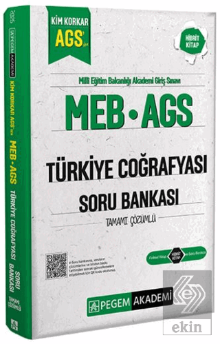 MEB AGS Kim Korkar Türkiye Coğrafyası Soru Bankası Tamamı Çözümlü