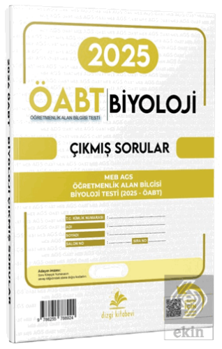 MEB-AGS ÖABT Biyoloji Video Çözümlü 2025 Sınavı Tek Fasikül Orijinal Çıkmış Sorular