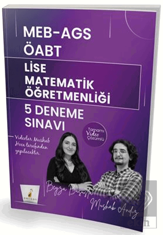 MEB - AGS ÖABT Lise Matematik Öğretmenliği 5 Deneme Sınavı Tamamı Video Çözümlü
