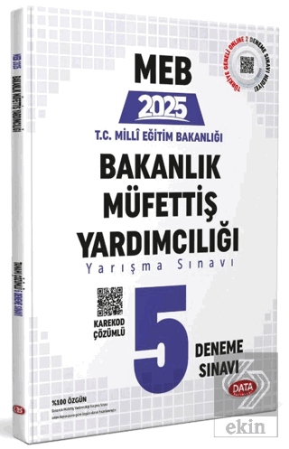 MEB Bakanlık Müfettiş Yardımcılığı 5 Deneme Sınavı - Karekod Çözümlü