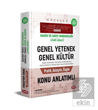 Mecelle Hakim ve Savcı Yardımcılığı (Adli-idari) G