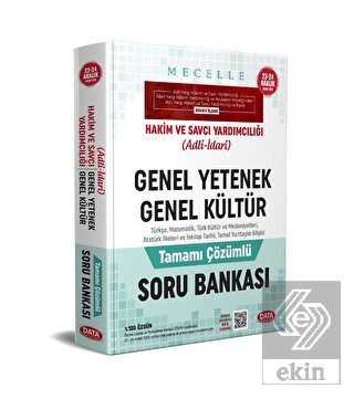 Mecelle Hakim ve Savcı Yardımcılığı (Adli-idari) G