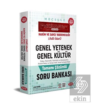 Mecelle Hakim ve Savcı Yardımcılığı (Adli-idari) G