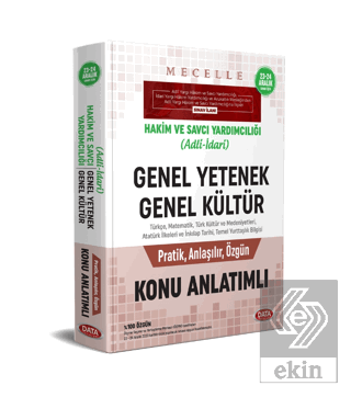 Mecelle Hakim ve Savcı Yardımcılığı (Adli-idari) G