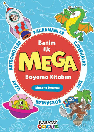 Mega Boyama Kitabım - Macera Dünyası