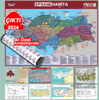 KPSS TYT AYT Efsane 10 lu Harita Seti Mehmet Eğit