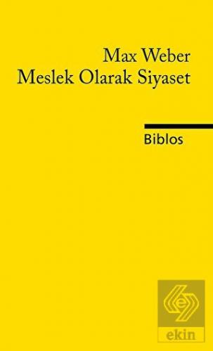 Meslek Olarak Siyaset