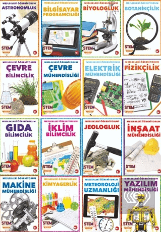 Meslekleri Öğreniyorum Seti - 16 Kitap