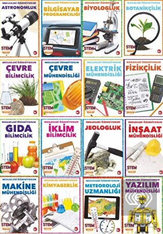 Meslekleri Öğreniyorum Seti - 16 Kitap