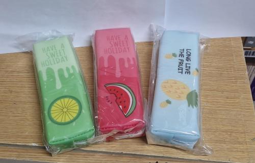 MEYVE FİGÜRLÜ SİLİKON KALEM KUTUSU