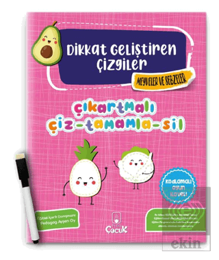 Meyveler ve Sebzeler - Dikkat Geliştiren Çizgiler