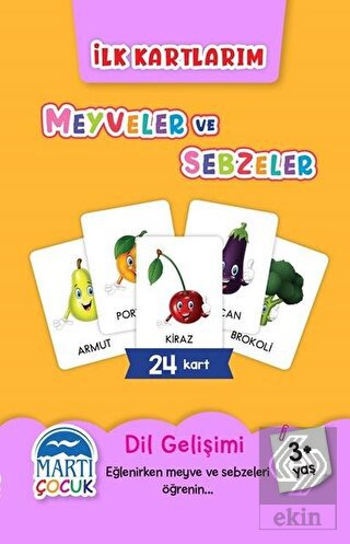 Meyveler ve Sebzeler - İlk Kartlarım