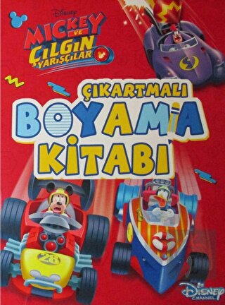 Mickey Roadster Çıkartmalı Boyama Kitabı