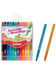 MİKRO ÇEVİRMELİ MUM BOYA 12 Lİ
