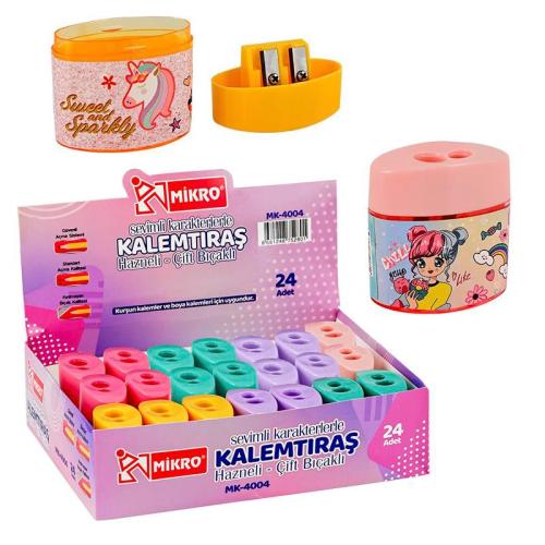 MİKRO MK 4004-24 HAZNELİ ÇİFTLİ KALEMTIRAŞ