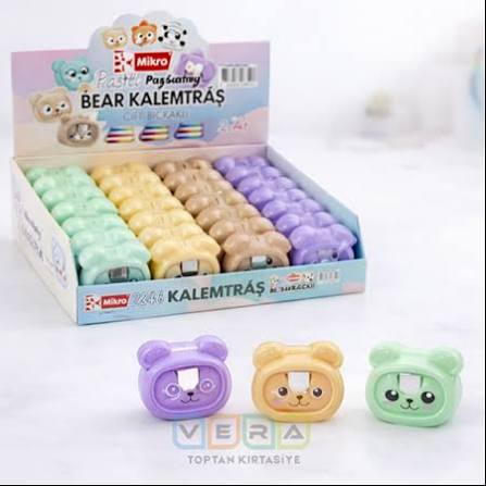 MİKRO MK-8152 HAPY FRIENDS ÇİFT KALEMTRAŞ